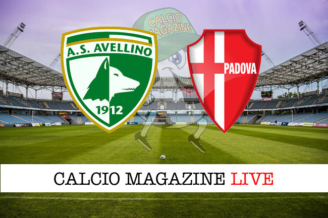 Avellino - Padova cronaca diretta live risultato in tempo reale