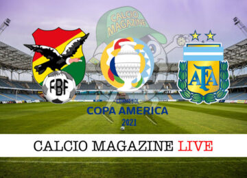Bolivia Argentina Copa America cronaca diretta live risultato in tempo reale