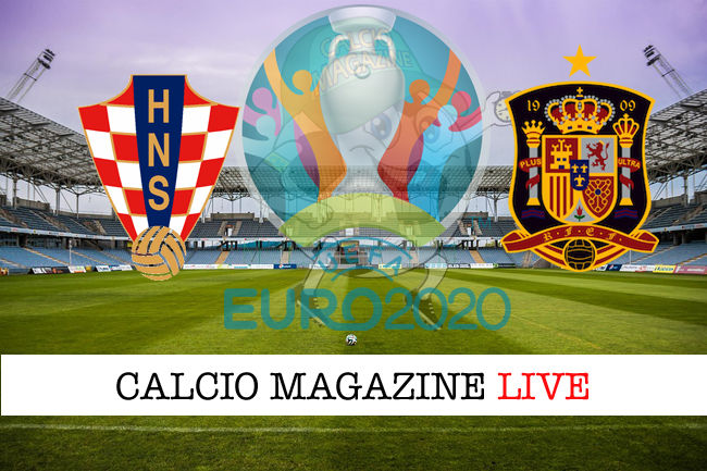 Croazia Spagna Euro 2020 cronaca diretta live risultato in tempo reale