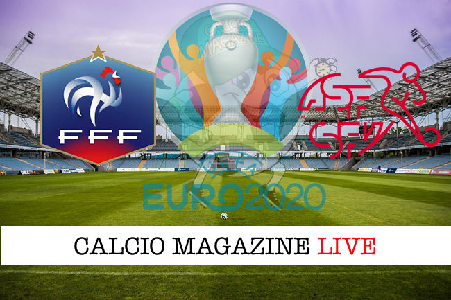 Francia Svizzera Euro 2020 cronaca diretta live risultato in tempo reale