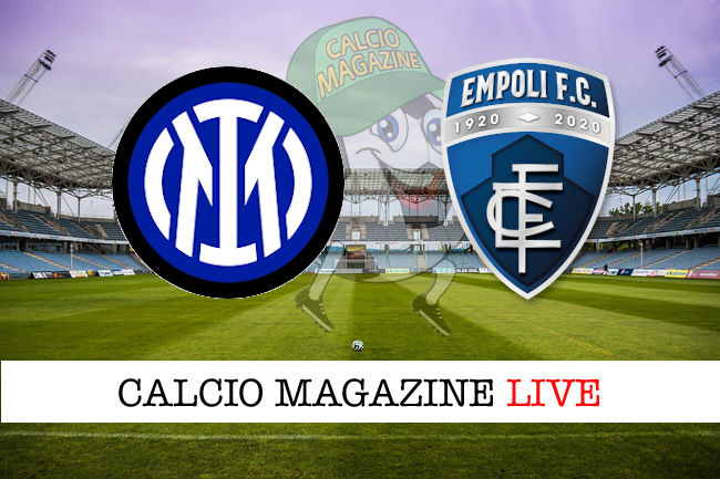 Inter Empoli cronaca diretta live risultato in tempo reale