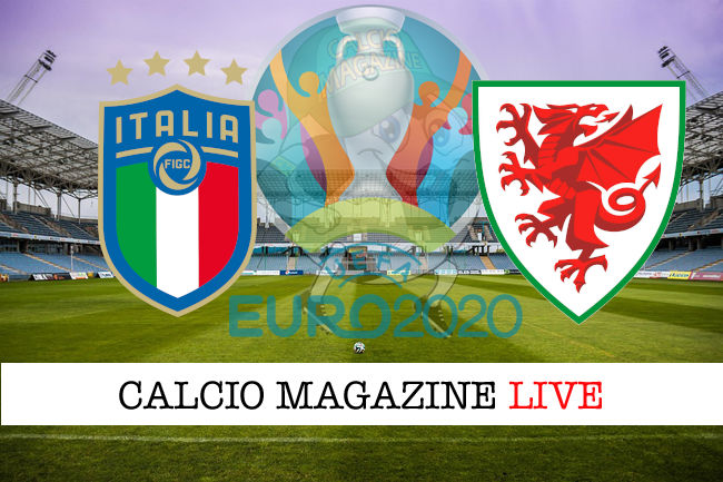 Italia Galles Euro 2020 cronaca diretta live risultato in tempo reale