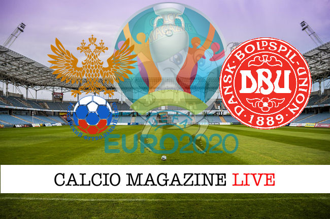 Russia Danimarca Euro 2020 cronaca diretta live risultato in tempo reale