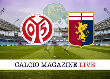 Mainz Genoa cronaca diretta live risultato in tempo reale