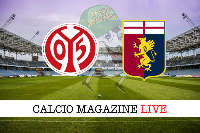 Mainz Genoa cronaca diretta live risultato in tempo reale