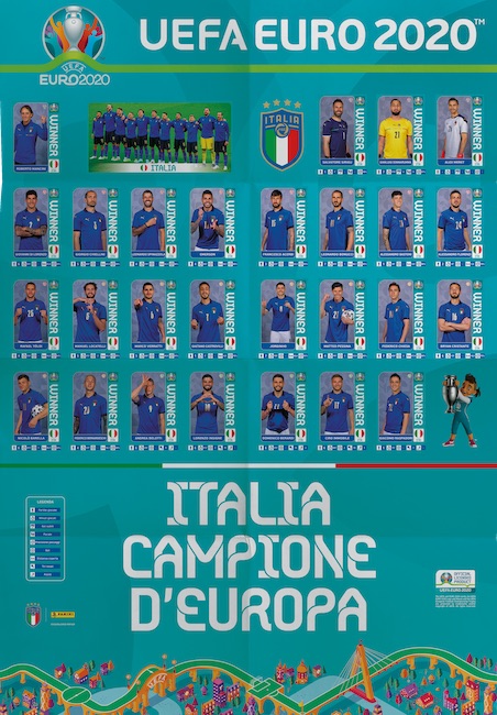 poster panini italia euro 2020