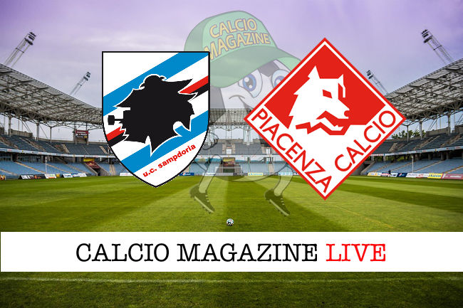 Sampdoria Piacenza cronaca diretta live risultato in tempo reale