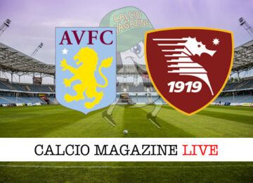 Aston Villa Salernitana cronaca diretta live risultato in tempo reale