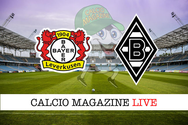 Bayer Leverkusen Borussia M'Gladbach cronaca diretta live risultato in tempo