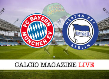 Bayern Monaco Hertha Berlino cronaca diretta live risultato in tempo reale