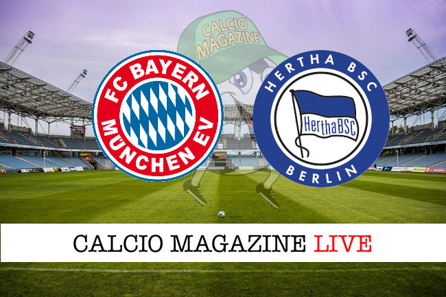 Bayern Monaco Hertha Berlino cronaca diretta live risultato in tempo reale