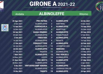 calendario albinoleffe 2021-2022