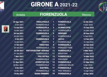 calendario fiorenzuola 2021-2022