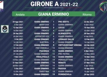 calendario giana erminio 2021-2022