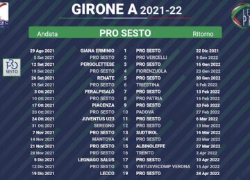 calendario pro sesto 2021-2022