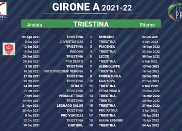 calendario triestina 2021-2022