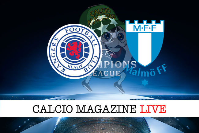 Glasgow Rangers Malmo cronaca diretta live risultato in tempo reale