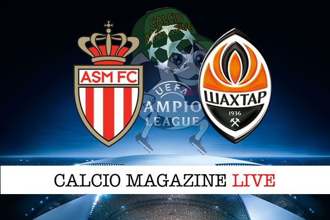 Monaco Shakhtar Donetsk cronaca diretta live risultato in tempo reale