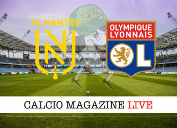 Nantes Olympique Lione cronaca diretta live risultato in tempo reale