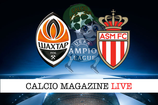 Shakhtar Donetsk Monaco cronaca diretta live risultato in tempo reale