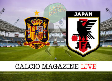 Spagna Giappone cronaca diretta live risultato in tempo reale
