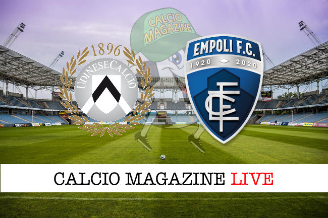 Udinese Empoli cronaca diretta live risultato in tempo reale