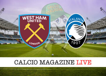 West Ham Atalanta cronaca diretta live risultato in tempo reale