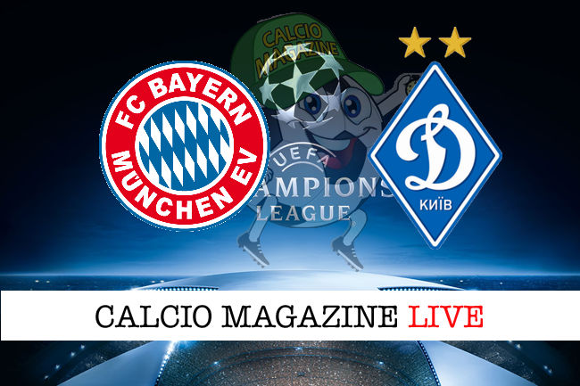 Bayern Monaco Dinamo Kiev cronaca diretta live risultato in tempo reale