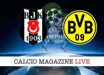 Besiktas Borussia Dortmund cronaca diretta live risultato in tempo reale