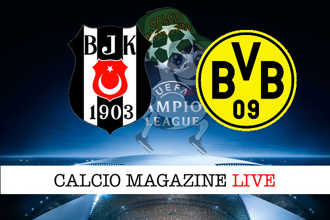 Besiktas Borussia Dortmund cronaca diretta live risultato in tempo reale