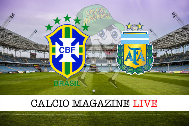Brasile Argentina cronaca diretta live risultato in tempo reale