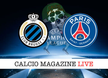 Club Brugge PSG cronaca diretta live risultato in tempo reale