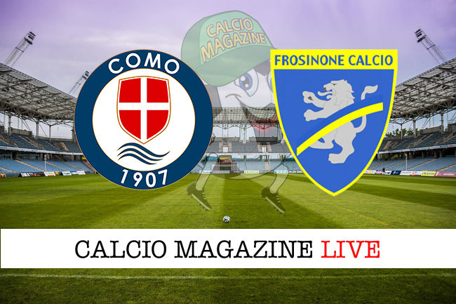 Como Frosinone cronaca diretta live risultato in tempo reale