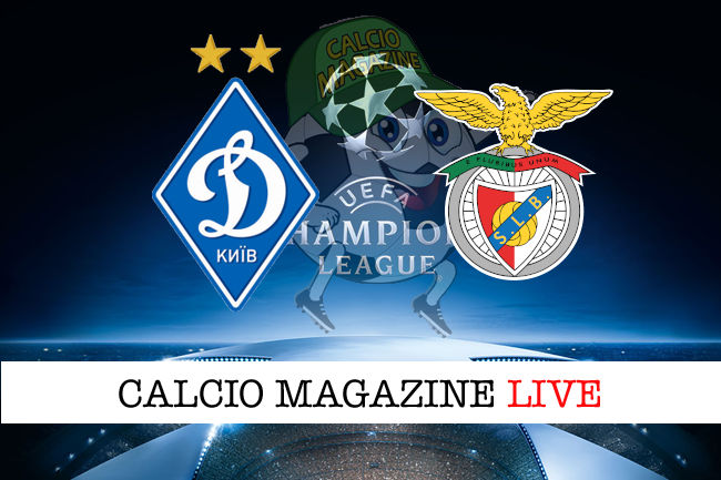 Dinamo Kiev Benfica cronaca diretta live risultato in tempo reale