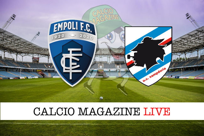 Empoli Sampdoria cronaca diretta live risultato in tempo reale