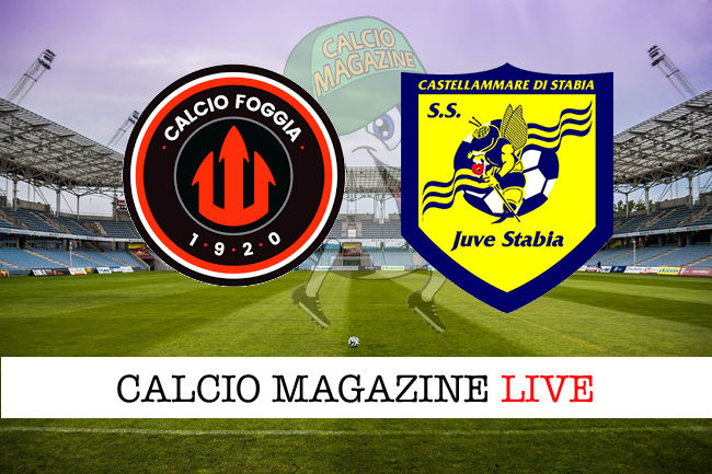 Foggia Juve Stabia cronaca diretta live risultato in tempo reale