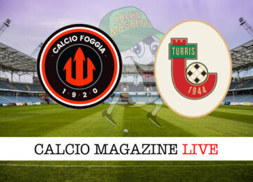 Calcio Foggia Turris cronaca diretta live risultato in tempo reale