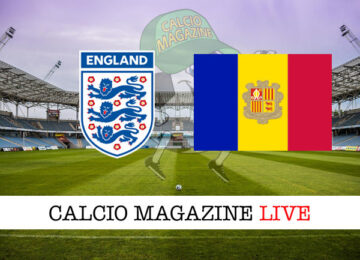 Inghilterra Andorra cronaca diretta live risultato in tempo reale