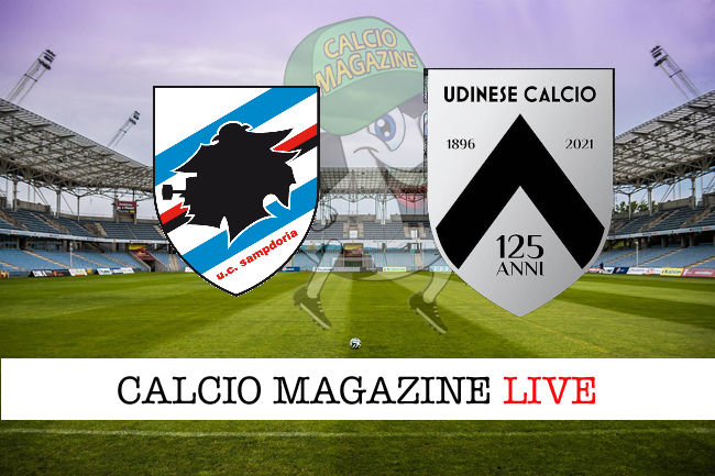 Sampdoria Udinese cronaca diretta live risultato in campo reale