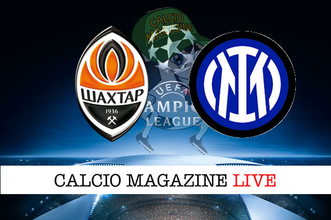 Shakhtar Donetsk Inter cronaca diretta live risultato in tempo reale