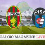 Ternana Pisa cronaca diretta live risultato in tempo reale