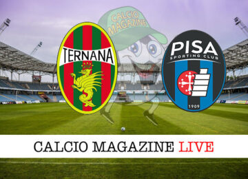 Ternana Pisa cronaca diretta live risultato in tempo reale