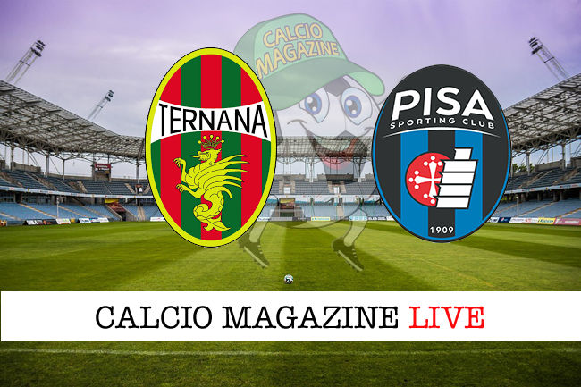 Ternana Pisa cronaca diretta live risultato in tempo reale