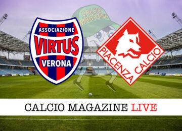 Virtus Verona Piacenza cronaca diretta live risultato in tempo reale