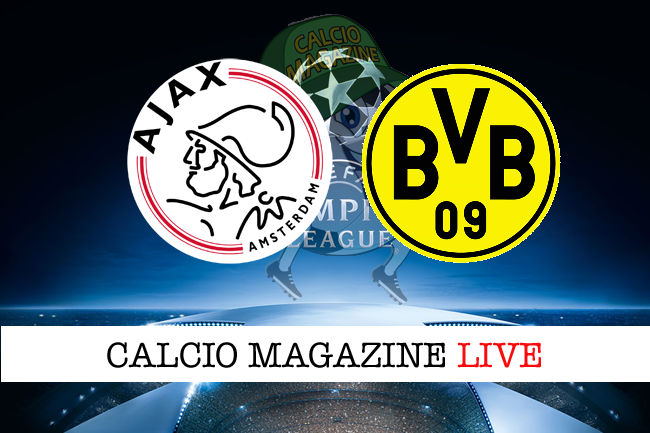 Ajax Borussia Dortmund cronaca diretta live risultato in tempo reale