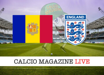 Andorra Inghilterra cronaca diretta live risultato in tempo reale