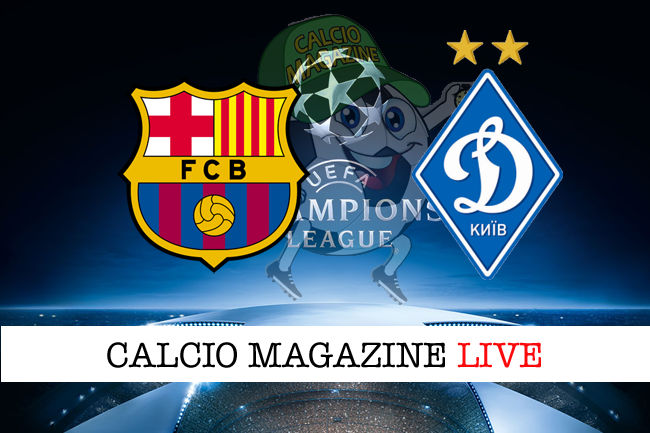 Barcellona Dinamo Kiev cronaca diretta live risultato in tempo reale