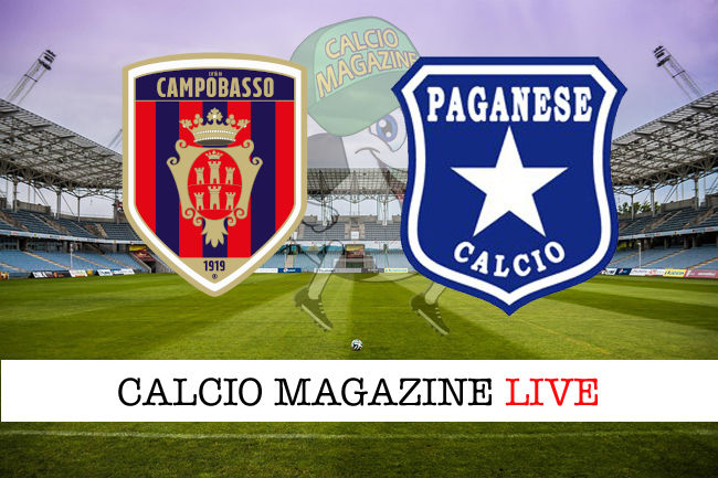 Campobasso Paganese cronaca diretta live risultato in tempo reale