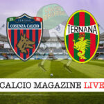 Cosenza Ternana cronaca diretta live risultato in tempo reale