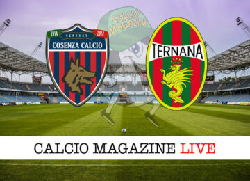 Cosenza Ternana cronaca diretta live risultato in tempo reale